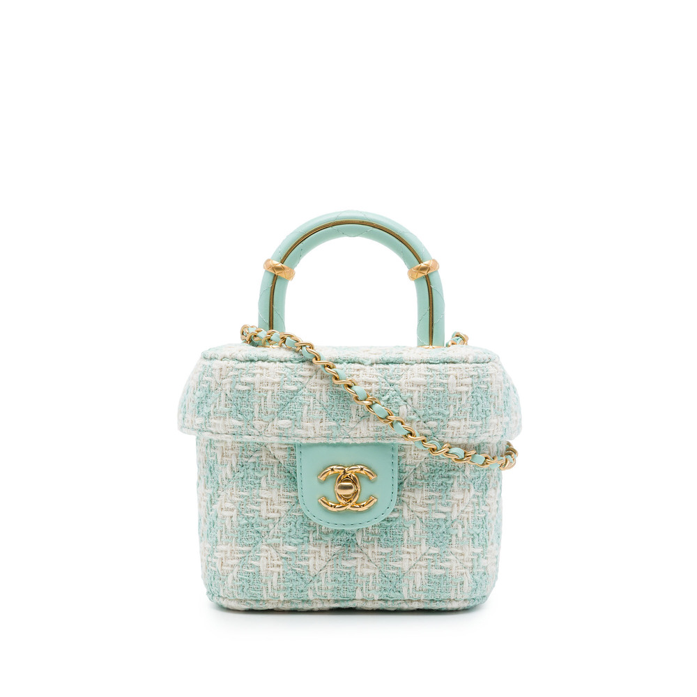 Pre-Loved Chanel Mini Tweed Crush Top Handle Bag